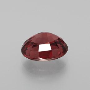 2.65カラットの天然濃いレッドワインジルコン（8.4×7 mm・オーバルカット）