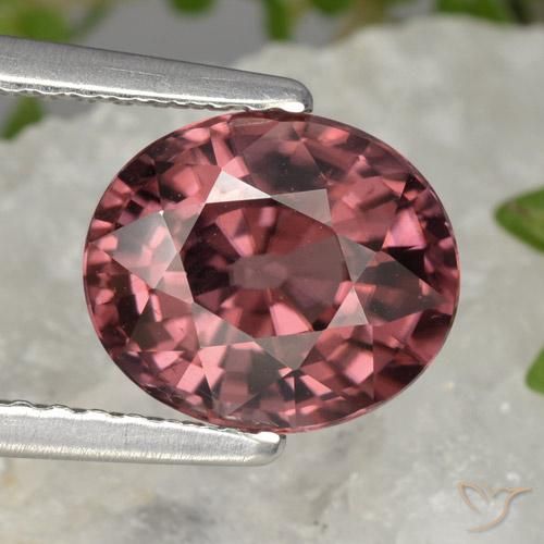 2.94ct 天然 ディープレッド ジルコン, 楕円形, VVS-VS