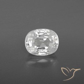3.05ct 天然 ホワイト ジルコン, 楕円形, VVS-VS