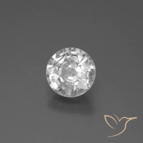 1.65カラットの天然ホワイトジルコン、ラウンド、VS