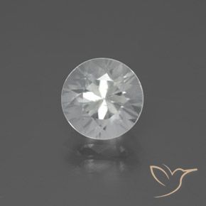 2.42ct 天然 ホワイト ジルコン, ラウンド, VVS-VS