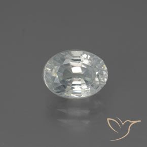 2.85ct 天然 ウォームホワイト ジルコン, 楕円形, VVS