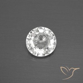 1.79ct 天然 ホワイト ジルコン, ラウンド, VVS