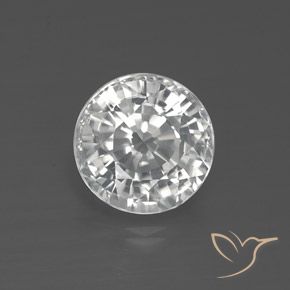 2.53ct 天然 ホワイト ジルコン, ラウンド, VVS-VS