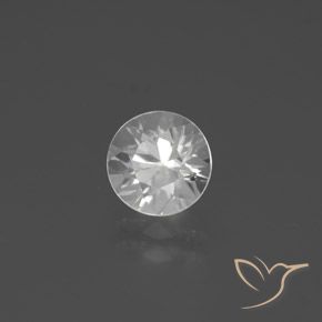 1.95ct 天然 ホワイト ジルコン, ラウンド, VVS-VS