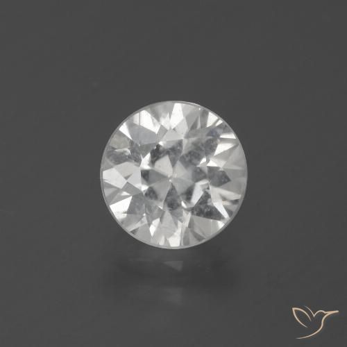 2.43ct 天然 ホワイト ジルコン, ラウンド, VS