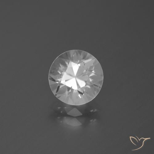 2.58ct 天然 ホワイト ジルコン, ラウンド, VVS-VS