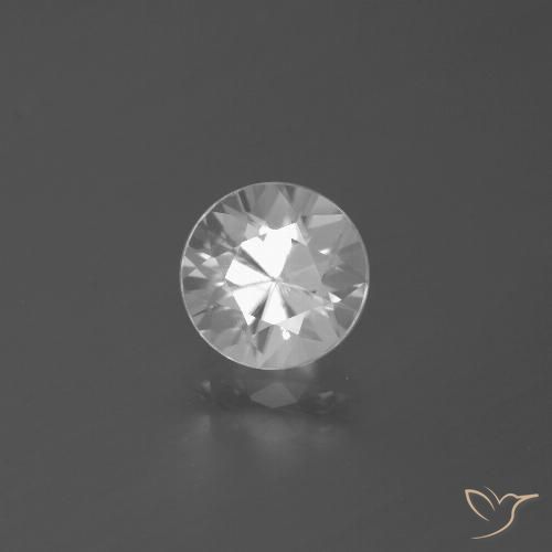2.56ct 天然 ホワイト ジルコン, ラウンド, VS