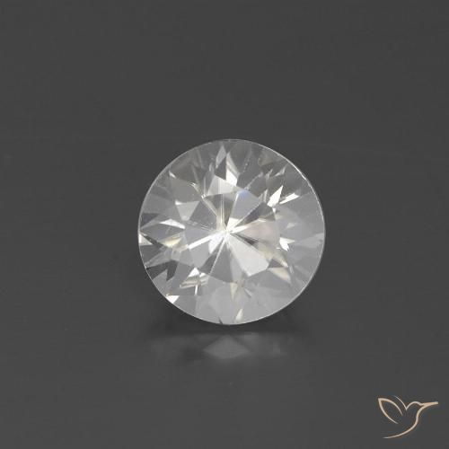 2.19ct 天然 ホワイト ジルコン, ラウンド, VVS