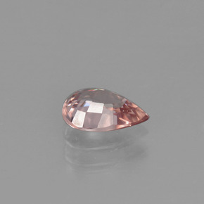 1.20カラットの天然ピーチジルコン（7.5×5.4 mm・洋梨の形）