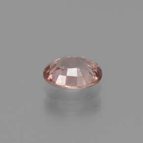 1.47カラットの天然ピーチジルコン（7.2×5.7 mm・オーバルカット）