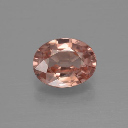 2.17カラットの天然ミディアムピンクジルコン（8.7×6.7 mm・オーバルカット）
