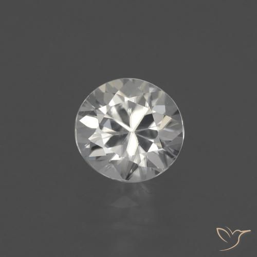 1.82ct 天然 ウォームホワイト ジルコン, ラウンド, VVS-VS