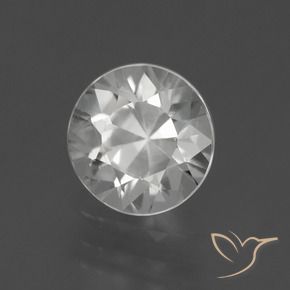 1.80カラットの天然クリアホワイトジルコン、ラウンド、VS
