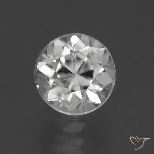 2.06ct 天然 ホワイト ジルコン, ラウンド, VS