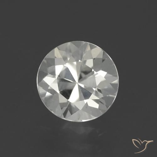 1.76ct 天然 ウォームホワイト ジルコン, ラウンド, VVS