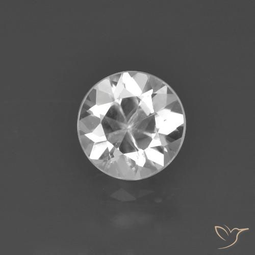 1.42ct 天然 ホワイト ジルコン, ラウンド, VS