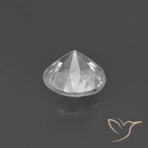 1.42カラットの天然ホワイトジルコン、ラウンド、VS