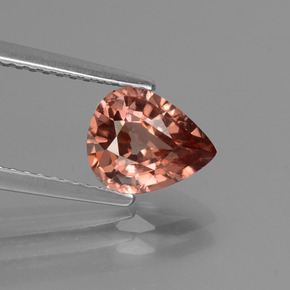 1.80カラットの天然ローズジルコン（8.1×6.7 mm・洋梨の形）