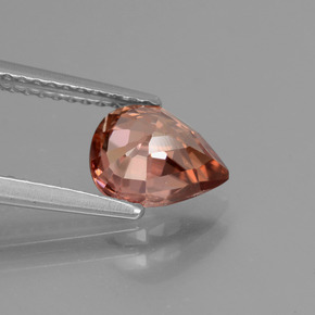 1.80カラットの天然ローズジルコン（8.1×6.7 mm・洋梨の形）