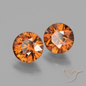 Shop natural 3.74ct ミディアムダークオレンジ ジルコン gems, ラウンド, from カンボジア at GemSelect. In stock, global shipping!
