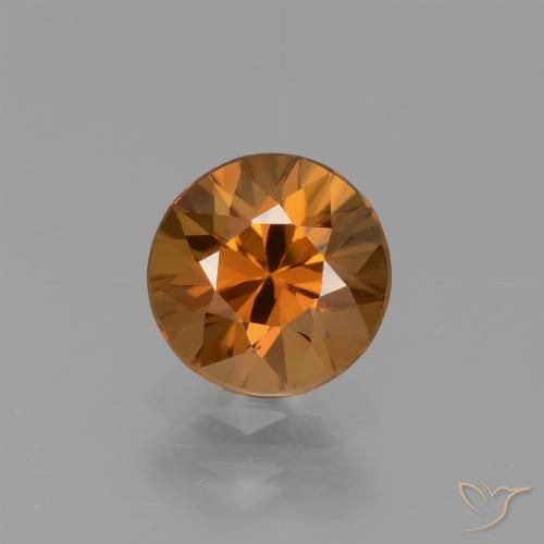 1.43ct 天然 アースオレンジ ジルコン, ラウンド, VVS-VS