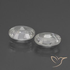 Shop natural 2.12ct ホワイト ジルコン gems, 楕円形, from カンボジア at GemSelect. In stock, global shipping!