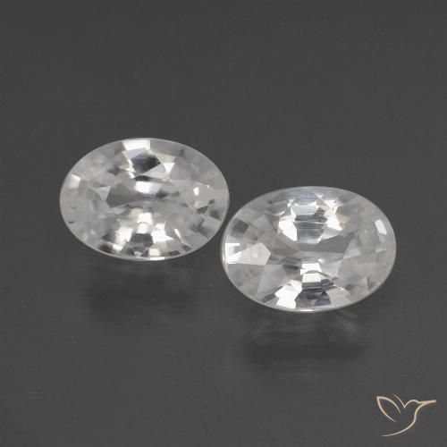 Shop natural 2.17ct ホワイト ジルコン gems, 楕円形, from カンボジア at GemSelect. In stock, global shipping!