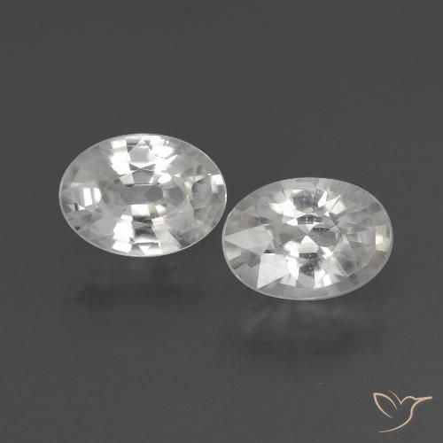Shop natural 2.19ct ホワイト ジルコン gems, 楕円形, from カンボジア at GemSelect. In stock, global shipping!