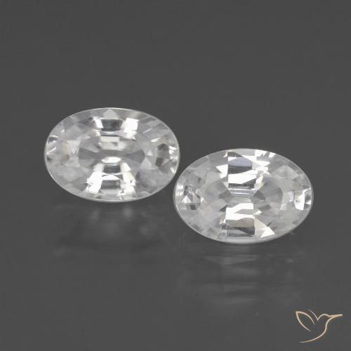 Shop natural 2.28ct ホワイト ジルコン gems, 楕円形, from カンボジア at GemSelect. In stock, global shipping!