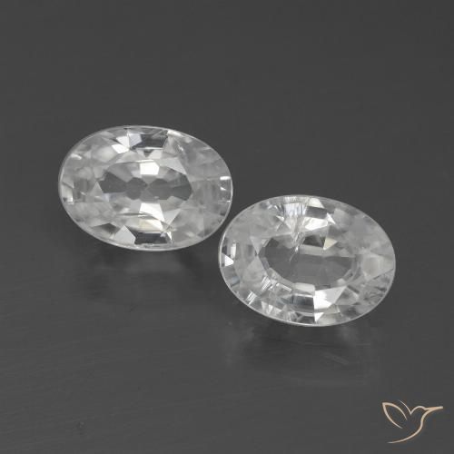 Shop natural 2.30ct ホワイト ジルコン gems, 楕円形, from カンボジア at GemSelect. In stock, global shipping!