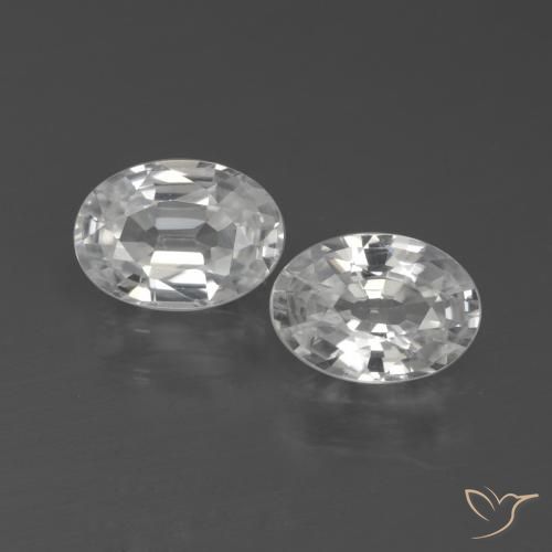 Shop natural 2.23ct ホワイト ジルコン gems, 楕円形, from カンボジア at GemSelect. In stock, global shipping!