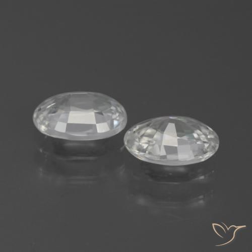 Shop natural 2.23ct ホワイト ジルコン gems, 楕円形, from カンボジア at GemSelect. In stock, global shipping!