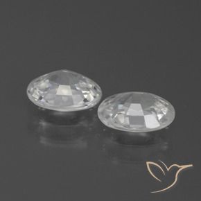 Shop natural 2.29ct ホワイト ジルコン gems, 楕円形, from カンボジア at GemSelect. In stock, global shipping!