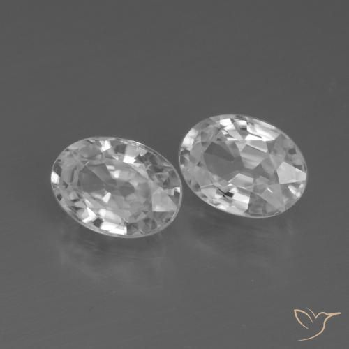 Shop natural 2.36ct クリアホワイト ジルコン gems, 楕円形, from カンボジア at GemSelect. In stock, global shipping!