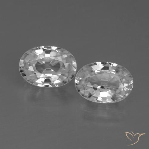 Shop natural 2.57ct ホワイト ジルコン gems, 楕円形, from カンボジア at GemSelect. In stock, global shipping!