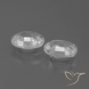 Shop natural 2.33ct ホワイト ジルコン gems, 楕円形, from カンボジア at GemSelect. In stock, global shipping!