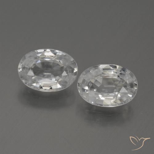 Shop natural 2.29ct ホワイト ジルコン gems, 楕円形, from カンボジア at GemSelect. In stock, global shipping!