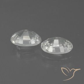 Shop natural 2.39ct ホワイト ジルコン gems, 楕円形, from カンボジア at GemSelect. In stock, global shipping!