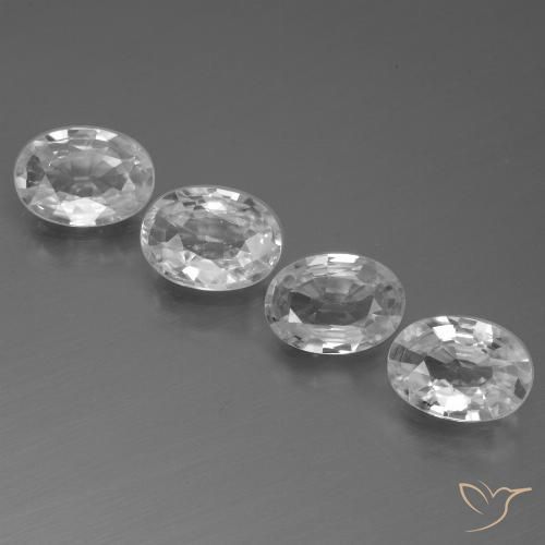 Shop natural 4.16ct ホワイト ジルコン gems, 楕円形, from カンボジア at GemSelect. In stock, global shipping!
