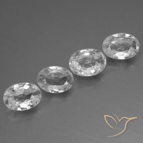 Shop natural 4.16ct ホワイト ジルコン gems, 楕円形, from カンボジア at GemSelect. In stock, global shipping!