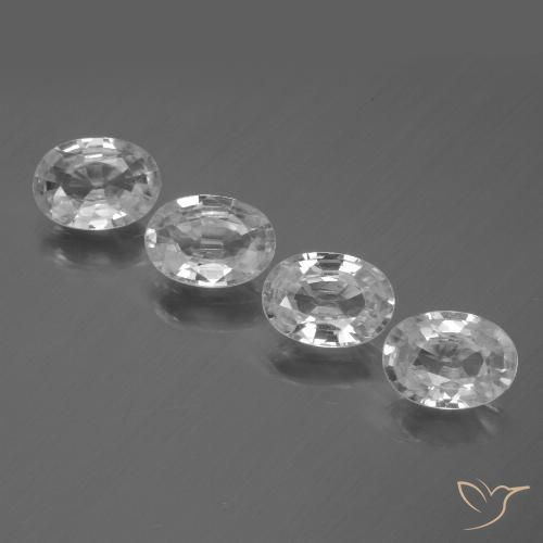 Shop natural 4.34ct ホワイト ジルコン gems, 楕円形, from カンボジア at GemSelect. In stock, global shipping!
