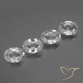 Shop natural 4.34ct ホワイト ジルコン gems, 楕円形, from カンボジア at GemSelect. In stock, global shipping!