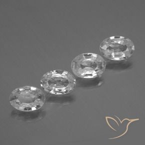 Shop natural 4.08ct ホワイト ジルコン gems, 楕円形, from カンボジア at GemSelect. In stock, global shipping!