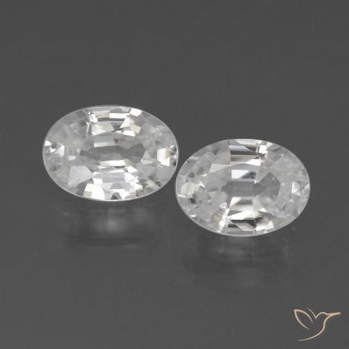Shop natural 2.36ct ホワイト ジルコン gems, 楕円形, from カンボジア at GemSelect. In stock, global shipping!