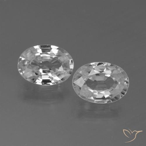 Shop natural 2.39ct ホワイト ジルコン gems, 楕円形, from カンボジア at GemSelect. In stock, global shipping!