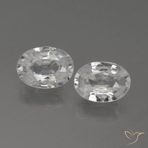 Shop natural 2.23ct ホワイト ジルコン gems, 楕円形, from カンボジア at GemSelect. In stock, global shipping!
