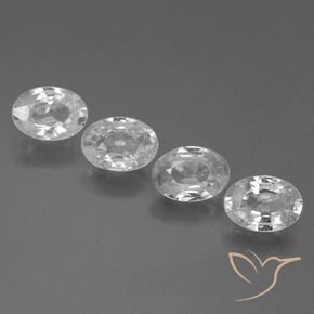 Shop natural 3.47ct ホワイト ジルコン gems, 楕円形, from カンボジア at GemSelect. In stock, global shipping!