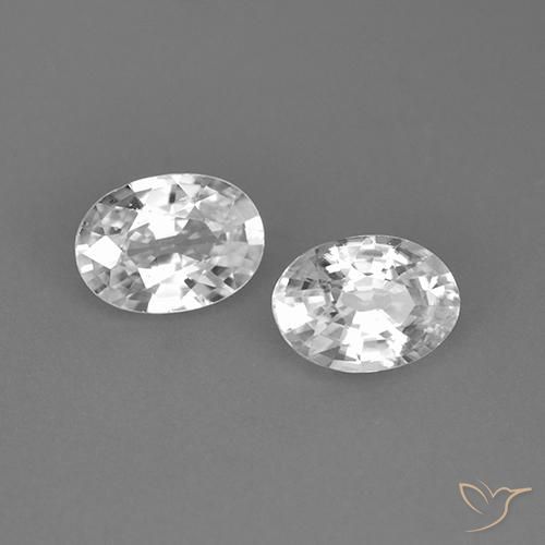 Shop natural 2.25ct ホワイト ジルコン gems, 楕円形, from カンボジア at GemSelect. In stock, global shipping!
