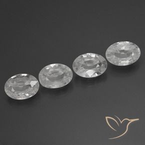 Shop natural 3.89ct ホワイト ジルコン gems, 楕円形, from カンボジア at GemSelect. In stock, global shipping!